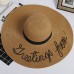  Beach Straw Hat Wide Brim Embroidery Outdoor Summer Straw Hat Beach Cap  eb-17020936