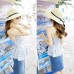 Casual Wide Brim Floppy Beach Hat  2018 New Lady Straw Outdoor Sunscreen Cap   eb-49414176