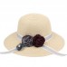 Fashion s Sun Hat Foldable Rose Wide Brim Straw Hat Summer Beach Cap C1S6  eb-81674387