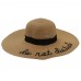  Summer Letter Embroidered Wide Brim Straw Hat Floppy Beach Hat with Ribbon  eb-37185138