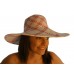 New Ladies Beach Fashion Sun Summer Fun Floppy Hat UPF 50 Pink and White  eb-24318596