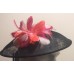 LADIES HAT BLACK PINK FASCINATOR NEW MARKS AND SPENCER ONE SIZE HEADBAND  eb-62352396