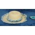  's Fancy Sun Hat Straw  Teal & Blue  Wide Brim Removable Side Ornament  eb-03284568