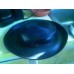 Kokin New York Black Wide Brim Hat s Straw LAQUER FINISH OLD HOLLYWOOD   eb-55253143