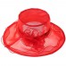 s Kentucky Derby Summer Wide Brim Organza Church Party Hats  Red  One Size 712217365956 eb-34670144