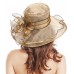 s Ladies Organza Church Wide Brim Tea Party Wedding Hat Fancy Kentucky...  eb-36856577