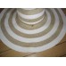 Juicy Couture Sun Hat Lurex Stripe Straw NEW $78  eb-57572152