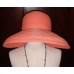 ERIC JAVITS Squishee Roll Up Packable Straw Sun block Travel Orange Hat Brim 5¼"  eb-61565708