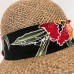 Panama Jack 's Vintage Sun Hat Front Wide Brim Bow One Size  eb-93288292