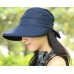 Fashion Girl Lady Beach Sun Visor DualUse UV Block Wide Brim Outdoor Hat Cap  eb-29116256