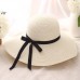Straw Hat Summer  Big Wide Brim Beach Hat Sun Hat Foldable Sun Block UV Hat  eb-44166476