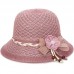 Fashion  Straw Wide Brim Flowers Summer Hollow out Beach Cap Sun Hat 18140  eb-39109597