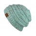 NEW Genuine CC Beanie Colorful Confetti Soft Stretch Cable Knit Slouch Beanie  eb-53545356