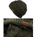 CC Beanie 's  FLEECE LINED Chunky Soft Stretch Cable Knit Warm Fuzzy Beanie  eb-69171281