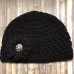 ’s Crocheted Chemo Cap Hat Beanie Black  eb-46921228