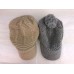 Made in Korea warm knit loose beanies hats 2pk (gray / tan)  eb-06702284