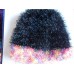 Hand knitted fuzzy and soft beanie/hat  sparkly black with bright colors  eb-83279246