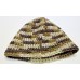 Handmade USA Mans Brown Striped Hat Crochet Adult Skull Cap Unique Gift Beanie M  eb-62193949