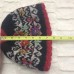 Lost Horizons Nepal Wool Ski Hat Fleece Lining Embroidered Flowers Red Black   eb-82524752