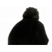 Ugg Australia Exposed Fur Beanie 1089901 's Black S/M Pom Pom  eb-99291299