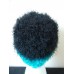 Hand knitted fuzzy & soft beanie/hat  black and turquoise  eb-53392408