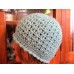 New Crocheted Handmade s hat/beanie/cloche with flower Ice Blue  eb-48134893