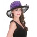 Kentucky Derby Hats  Church Ladies hat Wedding Dress Organza Brim Wide New  eb-82058611