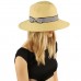 Summer Light Striped Crushable Fedora Panama Derby Beach Pool Sun Hat Natural 799705230538 eb-20417363