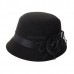 US Fashion Ladies s Retro Vintage Trendy Wool Felt Derby Bowler Hat Cap  eb-78432231