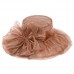  Summer UV Sun Hat Church Derby Cap British Party Wedding Folding Hats tall  eb-74125457