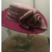 Church Lady/Derby Hat Wool Felt Plum with Tweed mix  eb-46076254