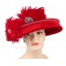 's Church Hat  Derby hat  Brown  Red  Off White  CA024  eb-49088561
