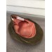 Vintage Quaker Marine Supply Leather Suede Paperboy Derby Hat  eb-51944362