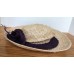 's Light Color Straw Hat Sun Shade Derby Boater Purple Accent  eb-32390413