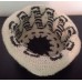 Thick Hand Woven Derby Round Bucket Hat Rolled Rim White Black Unique Design  eb-92583805