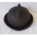 Cat's Ears Black Felt Bowler or Derby Hat w/Black Grosgrain Ribbon ~ Size Medium  eb-42602895