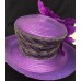 New Whittall And Shon Purple Hat Feathers beading Derby Church Adjustable  eb-75685263