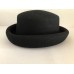 Amanda Smith Derby Hat 100% wool made in Italy Black Medium  eb-80176651
