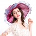  Girl Church Derby Hat Ruffles Wide Brim Bridal Cap One Size  eb-42863916