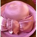 Kentucky Derby Sunday Church Pink Hat With Bow  eb-59418523