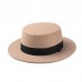 Wool Pork Pie Boater Flat Top Hats For   Wide Brim Fedora Hat Flat Top  eb-28456270
