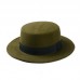 Wool Pork Pie Boater Flat Top Hats For   Wide Brim Fedora Hat Flat Top  eb-28456270