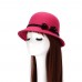 High Quality Spring Autumn Comfort Wool Blend Bowler Derby Hat Lady Dome Top Cap  eb-88365153