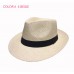   Brown Fedora Trilby Gangster Cap Summer Beach Sun Straw Panama Hat Bow  eb-67532752