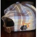 The Hundreds plaid leather strap adjustable hat  eb-89588187