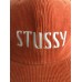 STUSSY BURNT ORANGE CORDUROY ADJUSTABLE LEATHER STRAP HAT CAP URBAN  eb-17185914