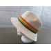 August Hats Stripe Band Fedora Hat  White  One Size 766288986312 eb-78846435