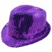   Kids Dance Party Club Fedora Sparkle Sequin Trilby Jazz Hat Stage Prop  eb-54194873