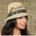 's summer Gambler Floppy Fedora Straw hats for vacation travel Beach   eb-36478376