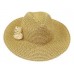 August Hat Company Fedora Hat Flower Fields Large Brim Natural/Brown OS New NWT 766288173262 eb-30587139